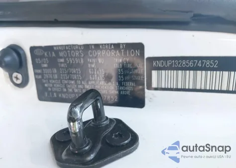 2005 Kia Sedona Ex/Lx from USA, damaged, VIN KNDUP132856747852